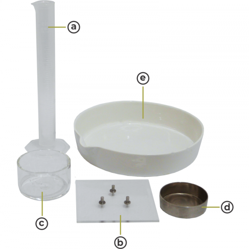 Conjunto para determinar el límite de contracción de suelos