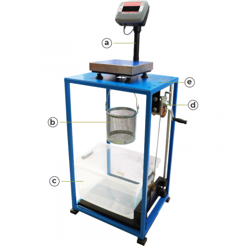 Conjunto para ensayo de flotabilidad