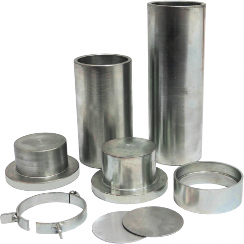 Moldes para ensayos a compresión de muestras suelo cemento