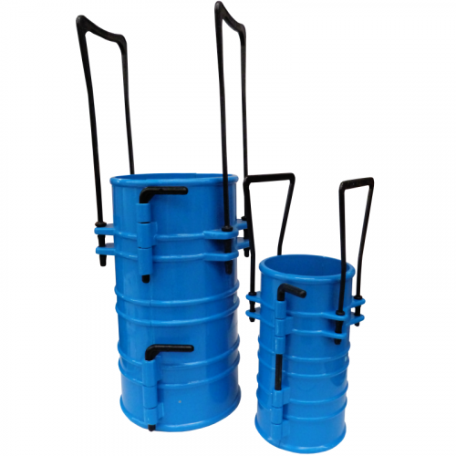 Moldes cilíndricos plásticos para concreto 
