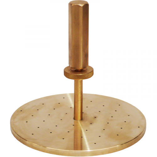 Placa con vástago para ensayo CBR