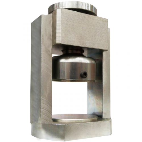 Aditamento plano para ensayo de tracción indirecta en rocas