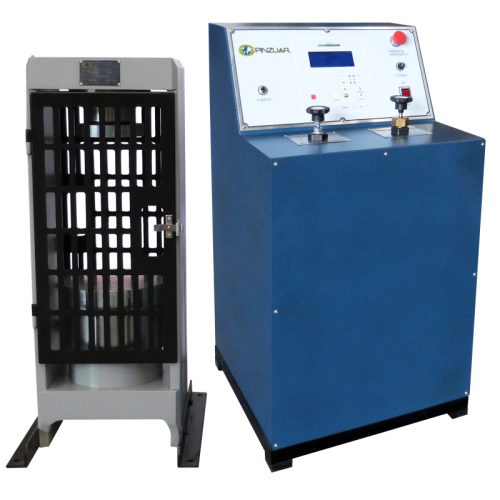 Máquina digital semiautomática para ensayo de muretes
