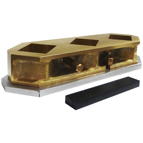 Molde triple para función de cubos de cemento y mortero 